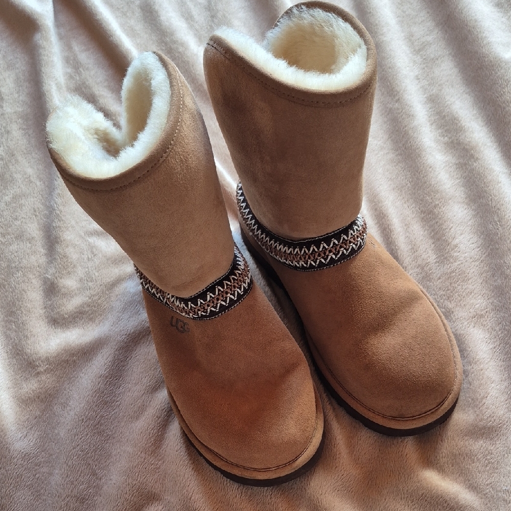UGG Chestnut Boots with Shearling Interior